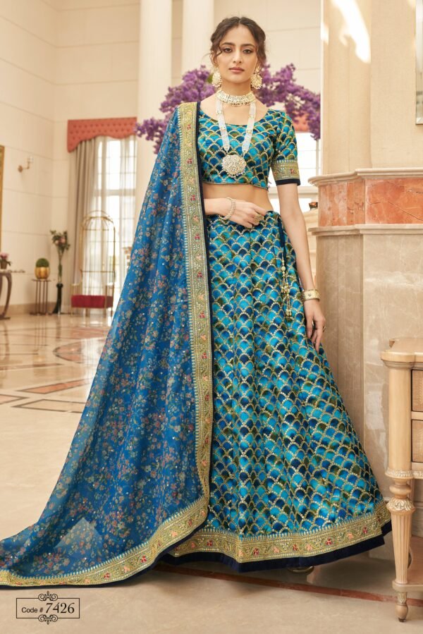 Blue Lehenga Choli