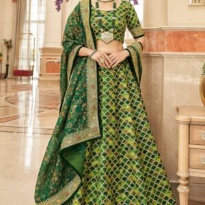 Jungle Green Lehenga Choli